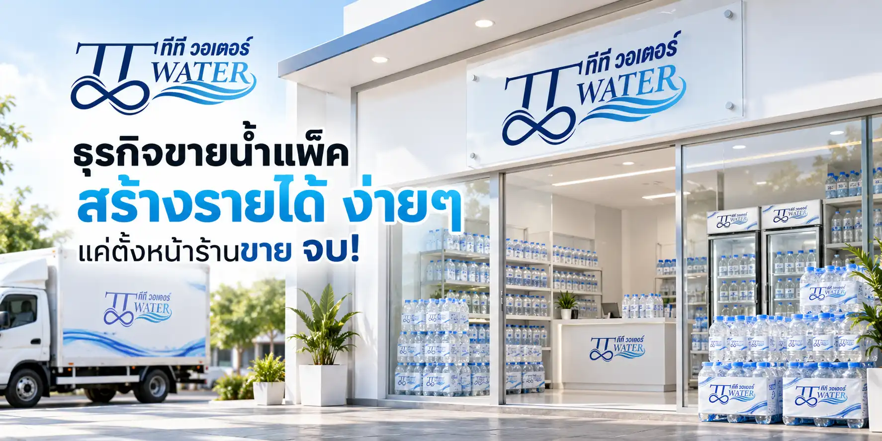 ธุรกิจขายน้ำแพ็ค สร้างรายได้ ง่ายๆ แค่ตั้งหน้าร้านขาย จบ!